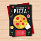 Muestra flyer pizza simple