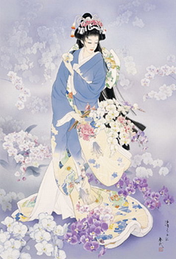 【贴图】日本江户时代艺妓——春代。_日本...