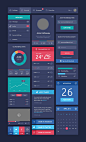 Flat Design UI Components