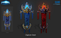 Protoss Warbanner - Heroes of the Storm, Clayton Chod : I had the pleasure of concepting and modeling the Protoss Banners in Heroes of the Storm. As a child, the Protoss were my favorite race from original Starcraft. I remember drawing my own units in my 