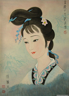 山水友相逢采集到古代仕女