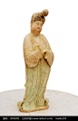 唐三彩仕女陶俑人物雕像圖片