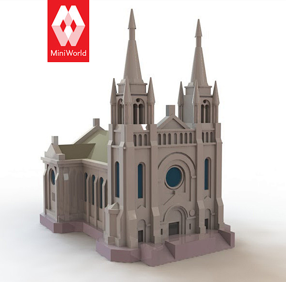 3D打印的苏尔福斯大教堂，模型文件可在h...