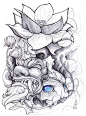 #tattoo##纹身##图案#shigeki.zumi: tattoo sketchbook: 013 by fydbac.deviantart.com on @deviantART: