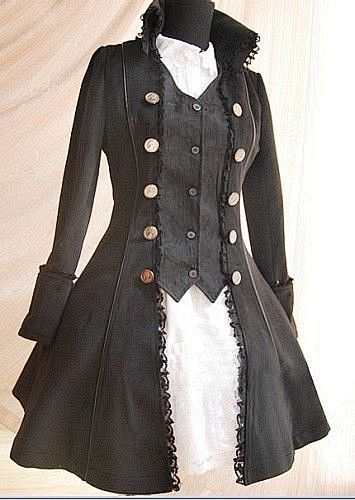 Black lolita coat. H...