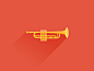 #图标# #UI# #扁平化# #色彩# #清新# Trumpet Buy Artwork: Society6 | RedbubbleFollow me: Dribbble | Twitter | Behance