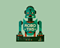 标志设计元素运用实例：机器人(二)(2) #采集大赛#