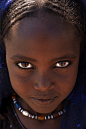 Afar girl's eyes, Danakil, Ethiopia