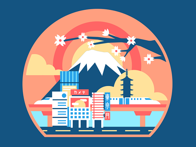 Dribbble flat