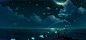 General 1667x768 butterfly clouds night #moonlight planet whale cat fish animals birds