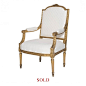 Set of 4 Gold Guilt Chairs | Michael Dawkins Home : Michael Dawkins Home: