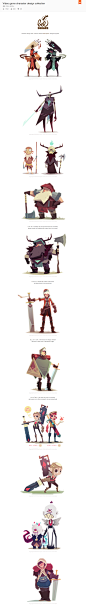 Video game character design collection on Behance