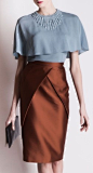 Andrew GN - everything about this is gorgeous - the color combo, the design of the skirt.