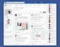 Facebook Redesign Concepts – Muzli -Design Inspiration : via Muzli design inspiration