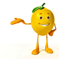 开爱的柠檬拟人形象高清图片 - 素材中国16素材网
