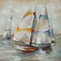 Regatta Wall Decor - contemporary - Paintings - Moe's Home Collection