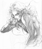日本著名黑暗死亡风格插画师小岛文美女士之《恶魔城》系列绘制的插画和人设（二）