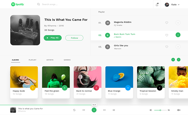 Music player web