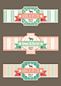 Chinese New Year 2014 modern vintage label. on Behance