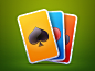 Solitaire icon solitaire cards playing icon