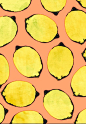 Lemon pattern | Pattern Inspiration | Pinterest