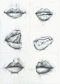 How to draw lips ✤ || CHARACTER DESIGN REFERENCES | キャラクターデザイン • Find more at https://www.facebook.com/CharacterDesignReferences if you're looking for: #lineart #art #character #design #illustration #expressions #best #animation #drawing #archive #library