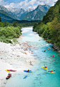Kayak in Bovec Slovenia