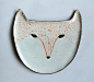 Fox plate - ceramic plate