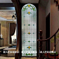 教堂玻璃艺术玻璃蒂凡尼屏风彩色玻璃镶嵌彩绘玻璃隔断门窗 