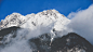 General 3000x1688 snow mountains clouds blue sky landscape