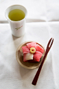 Japanese sweets and green tea