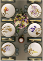 Flora dinnerware from Royal Copenhagen: 
