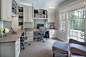 Master Sweet Blue transitional-home-office