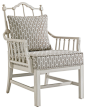 Charleston Regency Chippendale Planter's Chair - Ropemaker's White Finish traditional chairs