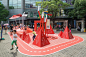 红色星球公共景观，上海 / 100architects : 让城市空间充满活力的红