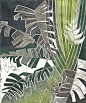 Palm Tessa Charles linocut