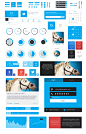 Freebie: Metro Style Free Flat User Interface Kit (PSD) on Behance
