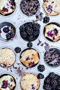 Blackberry-Chocolate Chunk Muffins | The Floating Kitchen