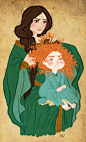 Elinor and Merida - Brave