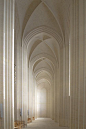 Elegance - Interior shot of Gruntvig's Kirke, Copenhagen, Denmark