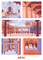 "Primavera als bars" : Illustrations for a guide to Heineken's "Barcelona als bars" music festival, depicting the 4 more remarkable neighborhoods of Barcelona. The guide was designed by Juliá Roig on Walk with me studio.More info at: p