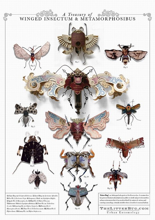 这些彩色昆虫来自于英国艺术家Mark O...