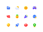 Interesting icons icon vector logo colour design tunan illustration ui