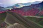 很美的山。吉尔吉斯坦