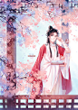 #天官赐福 
同人图 插画 壁纸 | 怜怜 | 半次元-第一中文COS绘画小说社区