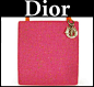 Dior迪奥粉紫色刺绣单肩包意大利制专柜正品