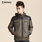 eminu依米奴 冬款新品 男款时尚休闲长袖棉袄棉服 外套 #新品# #时尚# #休闲#