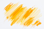 Abstract yellow brush stroke on white background Free Photo