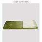 新品现代简约轻奢绿色针织渐变流苏搭毯别墅样板房床尾毯披毯-淘宝网