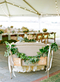 Sweetheart settee for the newlyweds #reception | Photography: Jodi Miller Photography - www.jodimillerphotography.com  Read More: http://www.stylemepretty.com/2014/05/12/casual-southern-garden-wedding/